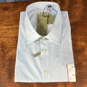 Goodfellow & Co. Standard Stretch Blue Dress Shirt with Spread Collar NWT